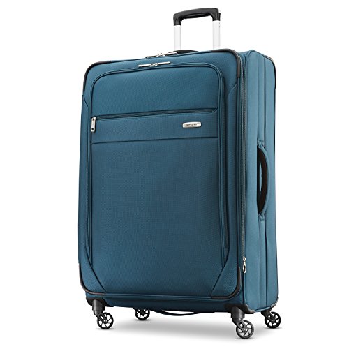 Samsonite Advena Expandable Softside Checked Luggage with Spinner Wheels, 29 Inch, Teal