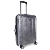 Carry On Luggage with Spinner Wheels and Integrated Weight Scale Built In TSA Lock Hard Shell Lightweight PC 20 Inch Rolling Travel Suitcase Small Cabin