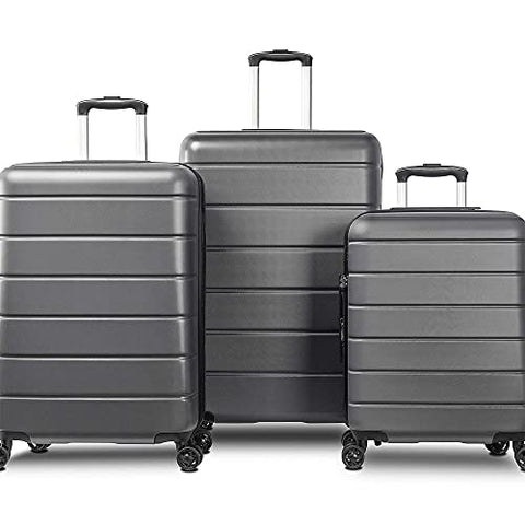 Luggage sets Suitcase Lightweight TSA Lock Spinner Gray