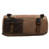 ABage Men's Vintage Shoulder Bag Canvas Crossbody Travel Laptop Daypack Backpack, Khaki