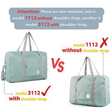 For Spirit Airlines Foldable Travel Duffel Bag Tote Carry on Luggage Sport Duffle Weekender Overnight for Women and Girls (1112 Mint Green)