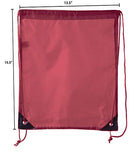 Mato & Hash Drawstring Bulk Bags Cinch Sacks Backpack Pull String Bags | 15 Colors | 1PK-100PK Available