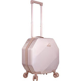 Kensie Luggage Gemstone 20" Dual Spinner Carry-On with TSA Lock (Rose Gold)