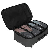 Hynes Eagle Travel Backpack 40L Flight Approved Carry on Backpack, Grey with 3PCS Packing Cubes 2018