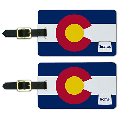 Graphics & More Colorado Co Home State Luggage Suitcase Id Tags-Flag, White