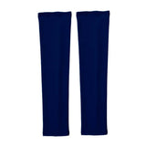 FakeFace UV Protection Sports Arm Sleeves for Outdoor Activties Bike Hiking Golf Jogging Fishing Running Riding Basketball Driving - Navy