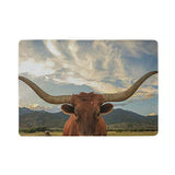 Passport Holder Texas Longhorn Steer Passport Cover Case Wallet Card Storage Organizer for Men