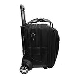 Mcklein, R Series, Chicago, Tech-Lite Ballistic Nylon, 15" Nylon Patented Detachable -Wheeled Laptop Overnight with Removable Briefcase, Black (73585)