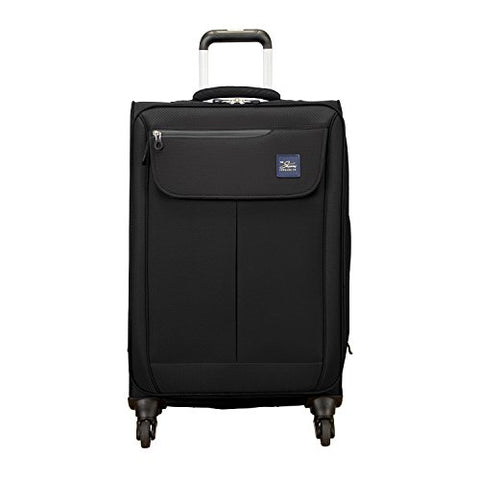 Skyway Mirage 2.0 24-Inch 4-Wheel Spinner Luggage, Black
