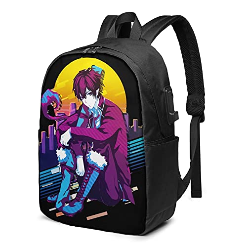 Ao No Exorcist Rin Work Bookbag College Bag 17in Laptop Backpack Fashion Travel Backpack With Usb Charging Port
