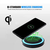 Fast Charge Pad,Hp95(Tm) Qi Wireless Power Charger Charging Round Pad For Samsung Galaxy S8/S8 Plus