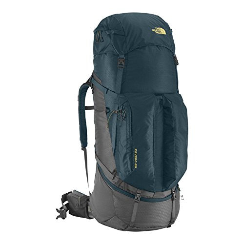 North Face Fovero 85 Hiking Backpack Large/X Large Monterey Blue Goldfinch Yellow