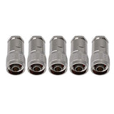 Homeswitch 5Pieces N Male Plug Clamp for RG8 RG213 RG214 Cable Connector Silver