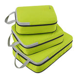 Gonex Packing Cubes, Travel Organizers Set of 3 Upgraded L+M+S(Light Green)