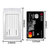 Luggage Tags, LLFSD Metal Suitcase Tags Travel Bag ID Identifier Luggage Tag (Silver 6-Pack)