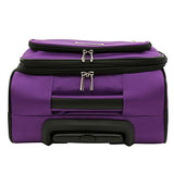 Travelers Club 20 Inch Carry On, Purple