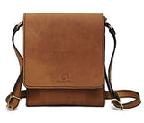 Handmade Genuine Leather Full Flap Messenger Flapover Shoulder Bag Hlt_014