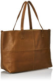 Piel Leather Large Open Multi-Purpose Tote, Saddle, One Size