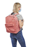 Kathari Alpha Antimicrobial Backpack (Rose Red), Travel Laptop Backpack, Padded Laptop And Tablet Sleeves School College Bag