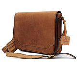 Handmade Genuine Leather Full Flap Messenger Messenger Shoulder Bag Hlt_015