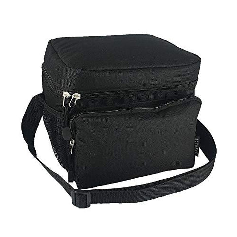 Everest Basic 8-Pack Cooler/Lunch Bag Travel Tote Black One Size
