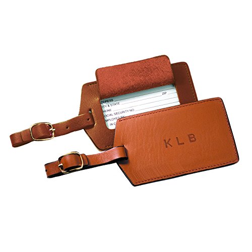Royce Leather Popular Luggage Tag (Tan)