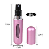 Portable Mini Refillable Perfume Atomizer Bottle Refillable Perfume Spray, Atomizer Perfume Bottle, Scent Pump Case, Perfume Atomizer Refillable Travel (5ml, 4 Pack)