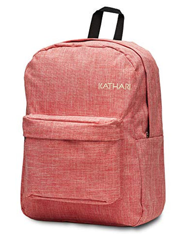Kathari Alpha Antimicrobial Backpack (Rose Red), Travel Laptop Backpack, Padded Laptop And Tablet Sleeves School College Bag