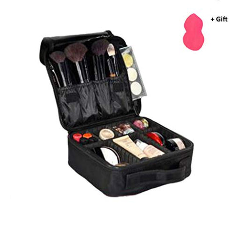 Travel Case Adjustable Makeup Bag with DIY Removable Dividers