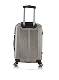 Inusa San Francisco 22-Inch Lightweight Hardside Spinner Suitcase - Champagne