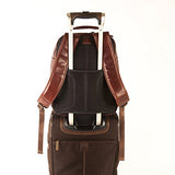 Boconi Bryant LTE City Leather 17" Laptop Backpack in Black