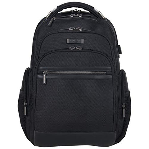 Kenneth Cole Reaction Triple Compartment 17" Laptop Backpack Black One Size