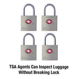 Master Lock 4683Q Keyed TSA Approved Luggage Lock, 7/8 in. Wide, 4-Pack