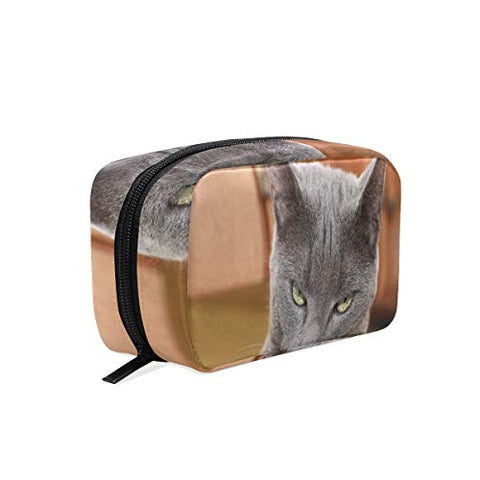 Makeup Bag Evil Cat Girls Travel Cosmetic Bag Womens Toiletry Organizer