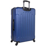 Heritage Travelware Lincoln Park 29" Hardside Lightweight 4-Wheel Spinner Checked Luggage, Cobalt