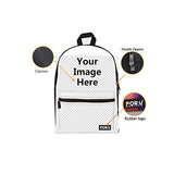 Bigcardesigns Women Flower Canvas Bookbag Backpack Notebook Laptop Bag