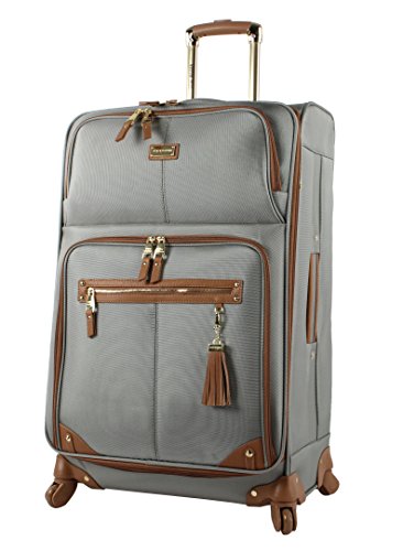 Steve Madden Luggage Large 28" Expandable Softside Suitcase With Spinner Wheels (28In, Harlo Gray)