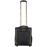 Aimee Kestenberg Women'S Jacquard Python Printed Polyester 2-Wheel Underseater Carry-On, Black