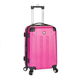 Travelers Club Luggage Chicago 20" Hardside Expandable Carry-On Spinner, Pink, One Size
