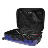 Mia Toro Italy Gita Hardside Spinner Carry-on, Blue