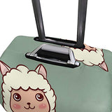 GIOVANIOR Cartoon Llama Alpaca Luggage Cover Suitcase Protector Carry On Covers