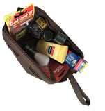 Leather Unisex Toiletry Bag Travel Dopp Kit Grooming and Shaving Kit ~ for Men Women