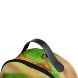 Fresh Green Frog Backpack School Travel Bag Daypack for Women Girls Boys