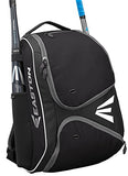 EASTON E210BP Bat & Equipment Backpack Bag | Baseball Softball | 2019 | Black | 2 Bat Sleeves |