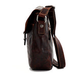Jack Georges Voyager Horseshoe Crossbody Bag, Leather Shoulder Bag In Brown