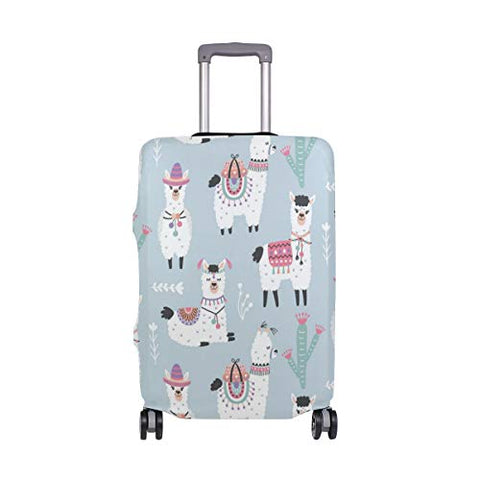 GIOVANIOR Llama Cactus Luggage Cover Suitcase Protector Carry On Covers