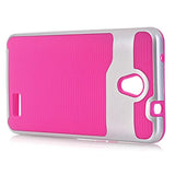 AutumnFall 2-Piece Hard Soft Rubber Impact Armor Case Back Hybrid Cover for ZTE Avid Plus Z828