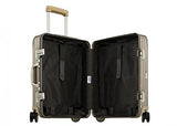 Rimowa Topas Titanium Carry on Luggage 20 Inch Cabin Multiwheel 32L Suitcase Light Bronze