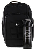 6 Pack Fitness Expedition Backpack Meal Mangement System 500 Stealth Black w/Bonus Zogosportz Cyclone Shaker