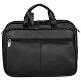 Kenneth Cole Reaction Genuine Leather Dual Compartment 15.4" Laptop Portfolio, Black